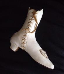 White leather boot c. 1845