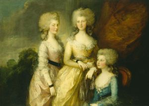 The Three Eldest Princesses: Charlotte, Augusta, and Elizabeth by Thomas Gainsborough
