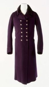 Wool Broadcloth Greatcoat with Silk Velvet Trim by John Weston, 1803-1810